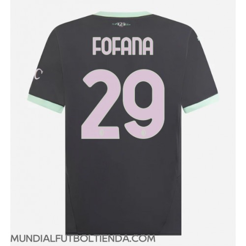 Camiseta AC Milan Youssouf Fofana #29 Tercera Equipación Replica 2024-25 mangas cortas